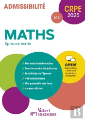 Manuel Crpe : Maths - Epreuve Écrite (M2) : Manuel + Parcours De Révisions Intéractifs ! (Édition 2025)