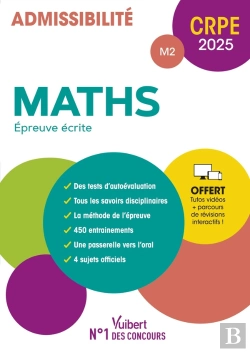Bertrand.pt - Manuel Crpe : Maths - Epreuve Écrite (M2) : Manuel + Parcours De Révisions Intéractifs ! (Édition 2025)