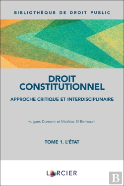 Bertrand.pt - Manuel De Droit Constitutionnel Tome 1 ; L'Etat