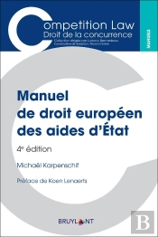 Manuel De Droit Européen Des Aides D'Etat (4e Édition)