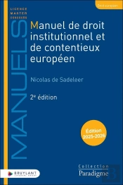 Manuel De Droit Institutionnel Et De Contentieux Européen (Édition 2025/2026)