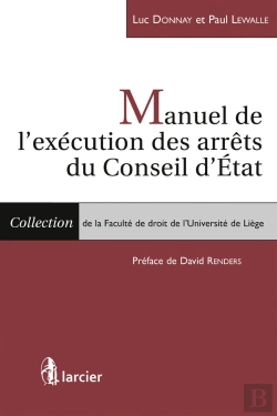 Bertrand.pt - Manuel De L'Exécution Des Arrêts Du Conseil D'Etat