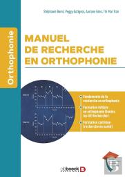 Manuel De Recherche En Orthophonie  : Ue 7