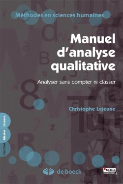 Bertrand.pt - Manuel De Recherche Et D'Analyse Qualitatives ; Étiqueter, Croiser, Rédiger