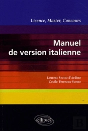 Manuel De Version Italienne. Licence, Master, Concours