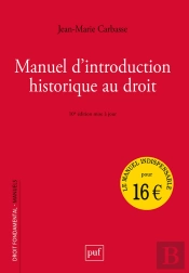 Manuel D'Introduction Historique Au Droit (10e Édition)