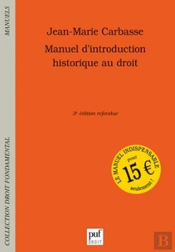 Bertrand.pt - Manuel D'Introduction Historique Au Droit (3e Édition)