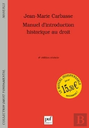 Manuel D'Introduction Historique Au Droit (4ed)