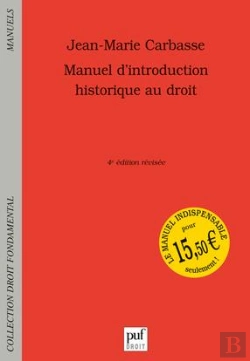Bertrand.pt - Manuel D'Introduction Historique Au Droit (4ed)