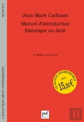 Manuel D'Introduction Historique Au Droit (5e Édition)