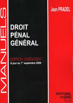 Bertrand.pt - Manuel Droit Penal General ; Edition 2000-2001 A Jour Au 01 Septembre 2000