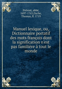 Bertrand.pt - Manuel Lexique Ou, Dictionnaire Portatif Des Mots Francois