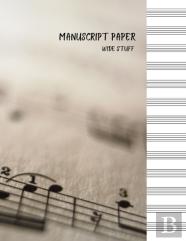 Manuscript Paper - Wide Staff