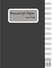 Manuscript Paper - Wide Staff