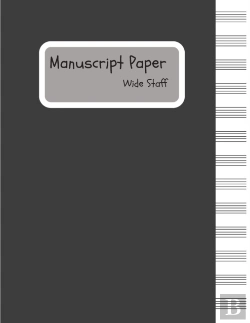 Bertrand.pt - Manuscript Paper - Wide Staff