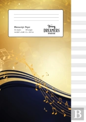 Manuscript Paper: Yellow Notes | A4 Blank Sheet Music Notebook