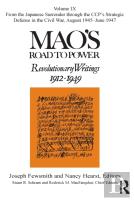 Mao'S Road To Power