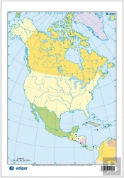 Mapa América Del Norte Político