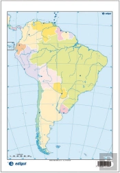 Mapa América Del Sur Político