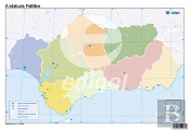 Mapa Andalucía Político