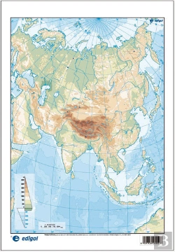 Bertrand.pt - Mapa Asia Físico