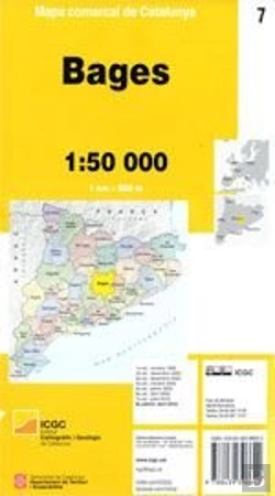 Bertrand.pt - Mapa Comarcal De Catalunya 1:50 000 - 07 - Bages