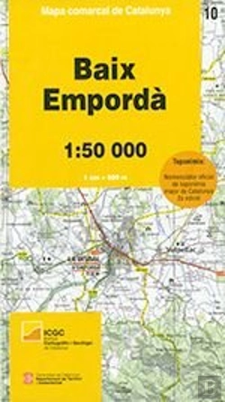 Bertrand.pt - Mapa Comarcal De Catalunya 1:50 000 10 Baix Emporda