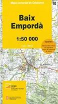 Mapa Comarcal De Catalunya 1:50 000 10 Baix Emporda