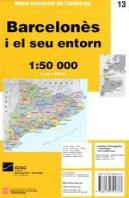Mapa Comarcal De Catalunya 1:50 000 13 Barcelones I El S