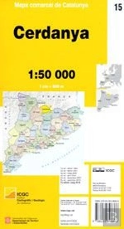 Mapa Comarcal De Catalunya 1:50 000 - 15 - Cerdanya
