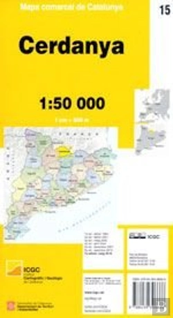 Bertrand.pt - Mapa Comarcal De Catalunya 1:50 000 - 15 - Cerdanya