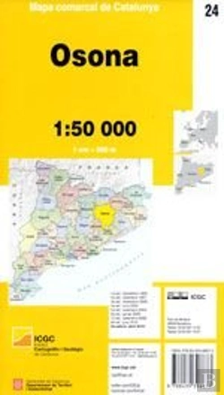 Bertrand.pt - Mapa Comarcal De Catalunya 1:50 000 - 24 - Osona