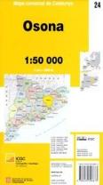 Mapa Comarcal De Catalunya 1:50 000 - 24 - Osona