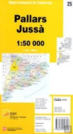 Bertrand.pt - Mapa Comarcal De Catalunya 1:50 000 25 Pallars Jussa
