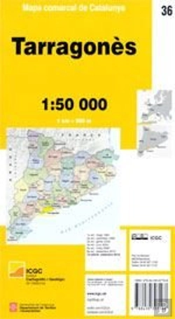 Bertrand.pt - Mapa Comarcal De Catalunya 1:50 000 36 Tarragones
