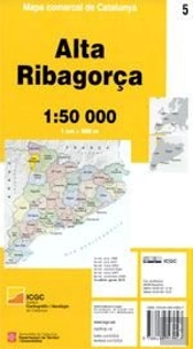 Mapa Comarcal De Catalunya 1:50 000 5 Alta Ribagorça