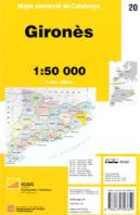 Mapa Comarcal De Catalunya 1:50 000. Gironès - 20