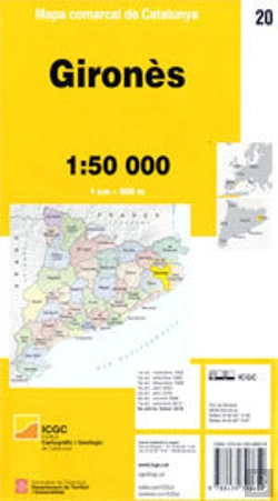 Bertrand.pt - Mapa Comarcal De Catalunya 1:50 000. Gironès - 20