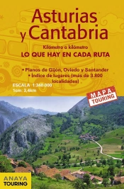Mapa De Carreteras Asturias Y Cantabria (Desplegable), Escala 1:340.000