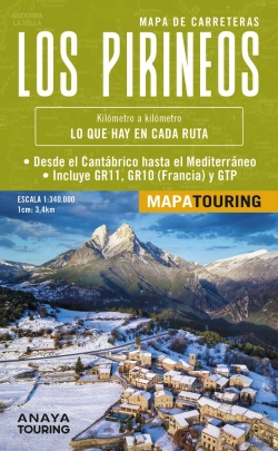 Bertrand.pt - Mapa De Los Pirineos 1:340.000 - (Desplegable)
