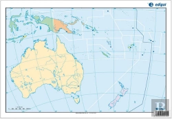 Bertrand.pt - Mapa De Oceanía Político