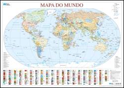 Bertrand.pt - Mapa do Mundo (55,5 x 39,5 cm) - Folha Plastificada