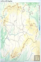 Mapa Fisico Castilla Leon Paquete 50 Unidades