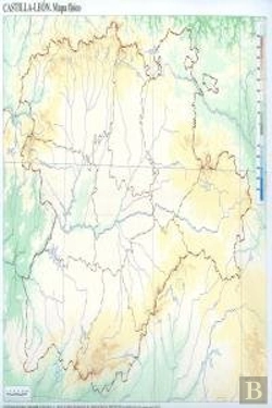 Bertrand.pt - Mapa Fisico Castilla Leon Paquete 50 Unidades