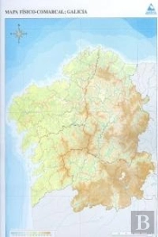 Mapa Fisico Mudo Galicia Comarcal Paquete 50 Unidades