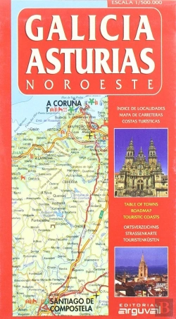 Bertrand.pt - Mapa Galicia-Asturias (Noroeste)