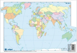 Bertrand.pt - Mapa Mapamundi Político
