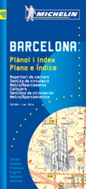 Mapa Michelin Barcelona (Plano e Índice) 