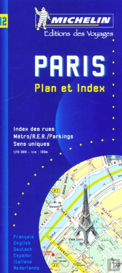 Bertrand.pt - Mapa Michelin Paris (Plan et Index)