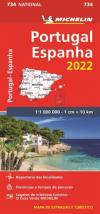Mapa Michelin Portugal - Espanha 2022